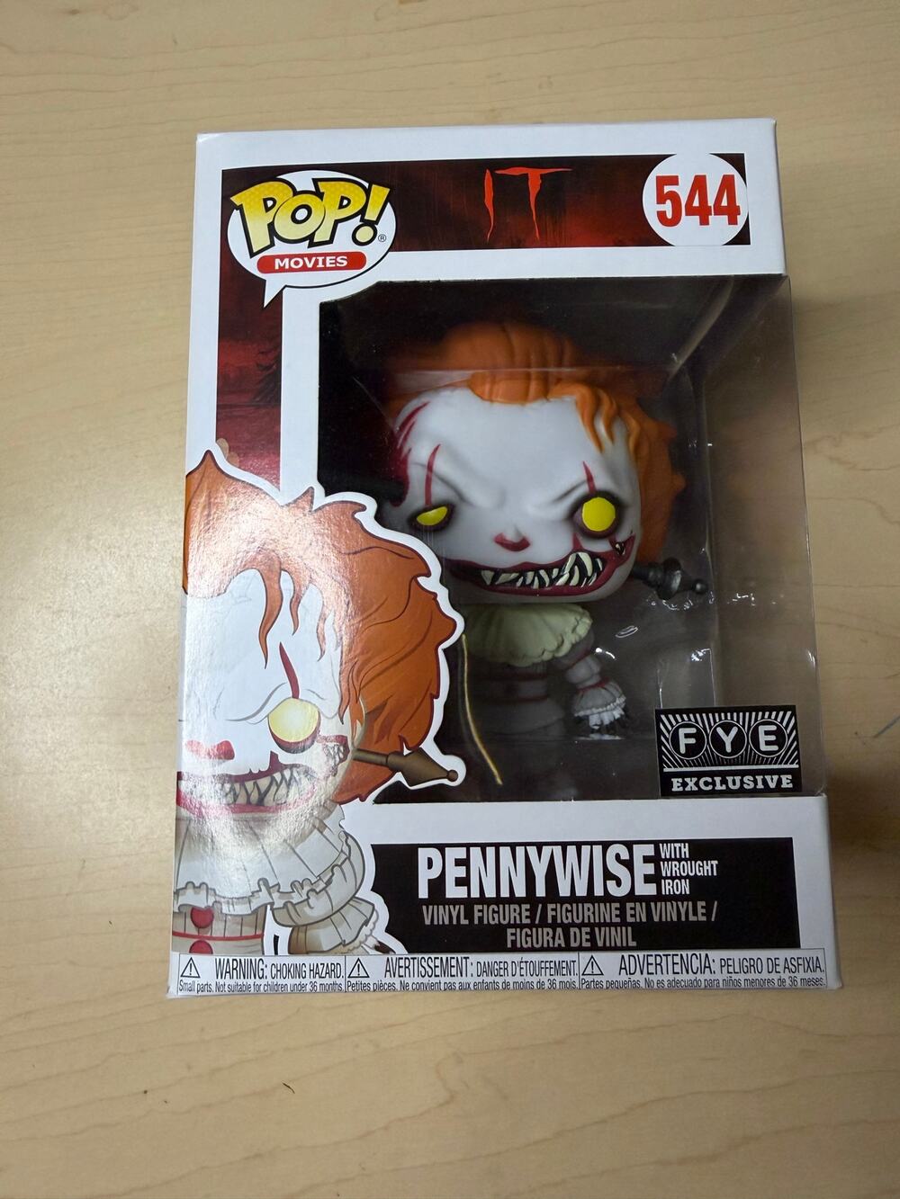 Funko Pop! Movies IT Pennywise with Wrought Iron #544 FYE Exclusive
